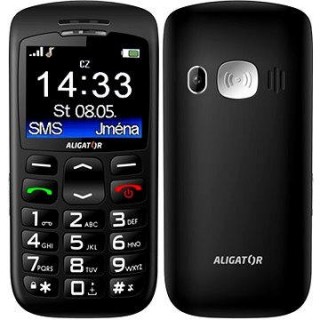 Aligator A670 Senior Black + Stolná nabíjačka