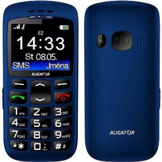 Aligator A670 Senior Blue + Stolná nabíjačka