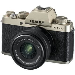 Fujifilm X-T100 zlatý + XC 15–45 mm f/3,5–5,6 OIS PZ