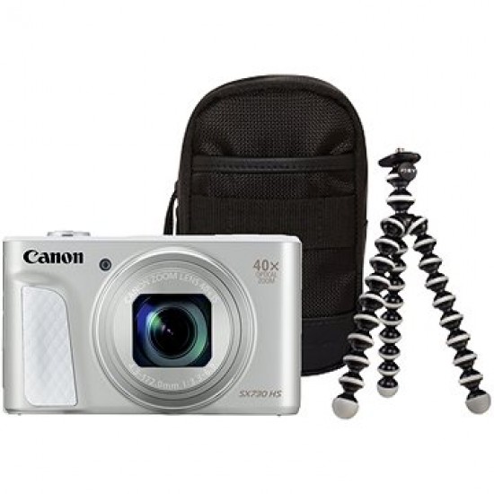 Canon PowerShot SX730 HS strieborný Travel Kit