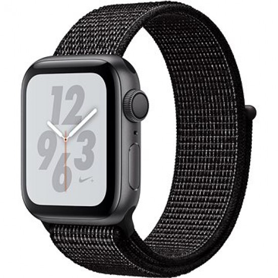 Apple Watch Series 4 Nike+ 40mm Vesmírne čierny hliník s čiernym prevliekacím športovým remienkom Nike