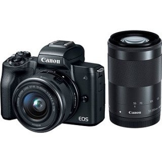 Canon EOS M50 čierny + EF-M 15–45 mm IS STM + EF-M 55–200 mm