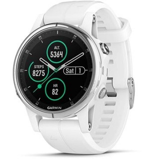 Garmin Fenix 5S Plus Sapphire White Optic Carrera White Band