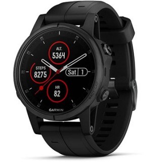 Garmin Fenix 5S Plus Sapphire Black Optic Black Band