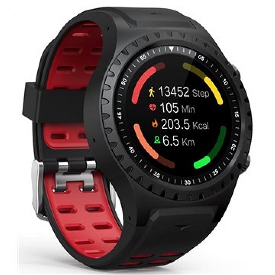 EVOLVEO SportWatch M1S Black Red, SIM