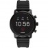 Fossil Explorist HR Black Silicone