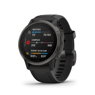 Garmin Fenix 6S Sapphire, Gray/Black Band (MAP/Music)