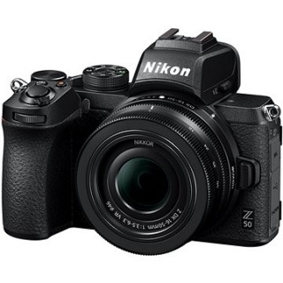 Nikon Z50 + 16–50 mm + FTZ adaptér
