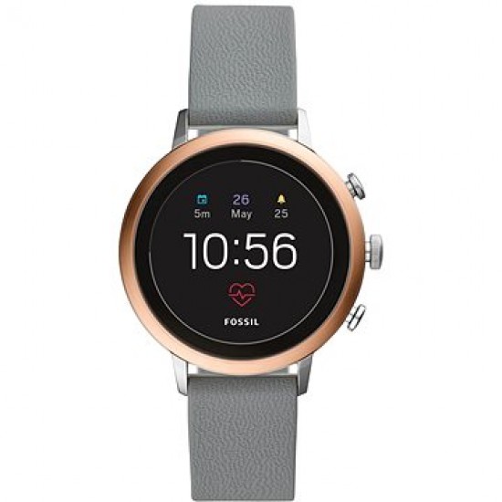 Fossil Venture HR Gray Silicone