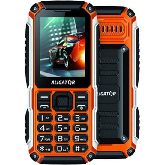 Mobilný telefón Aligator R30 extrémov, Dual SIM, čierno-oranžový