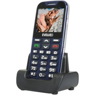 Mobilný telefón Evolveo EasyPhone XD, nabíjací stojan, modrý